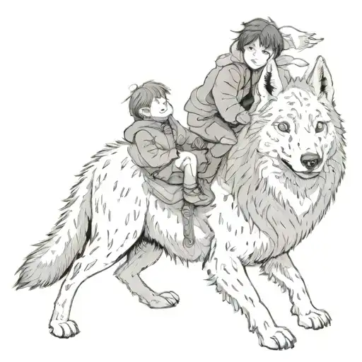A Child On A Wolf
