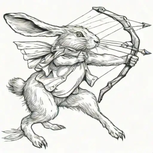 Hare With Bow And Arrow