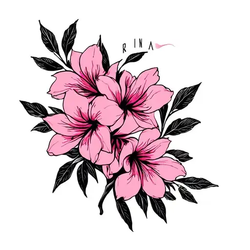 Asian Bleeding Heart Flowers With Name Raina