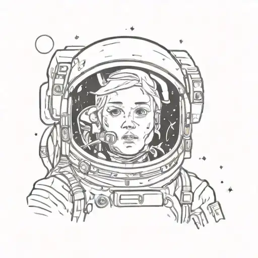 Space Looking Forward With The Face