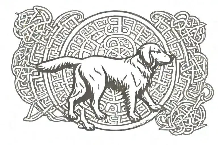 A Golden Retriever Atheist Symbol