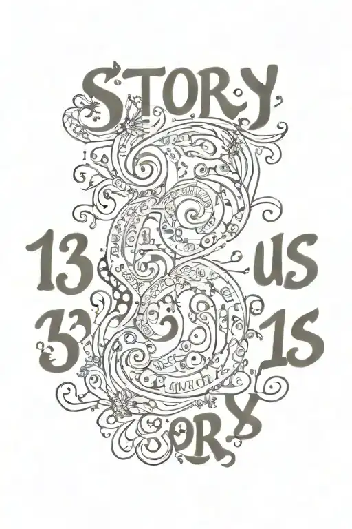 Number Thirteen With The Words Story Of Us And Taylor Swift