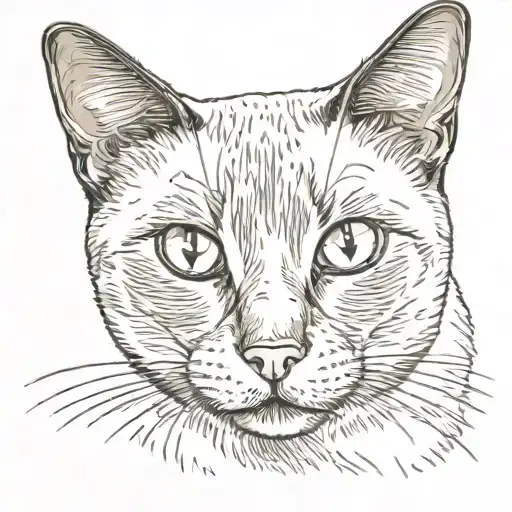 Cross-eyed Siamese Cat Sitting