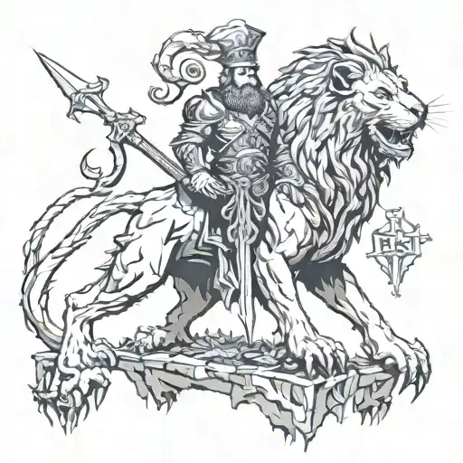 Manticore Priest Blood Crown Cross