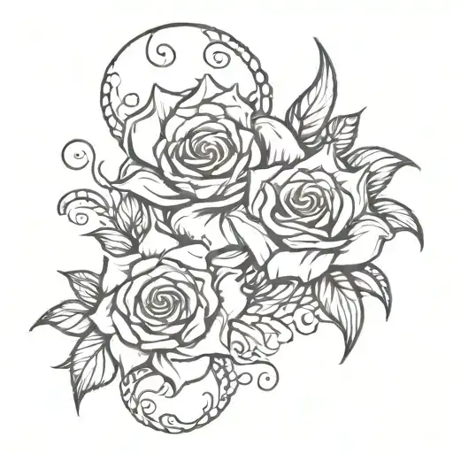 Mother Daughter Tatoo Design