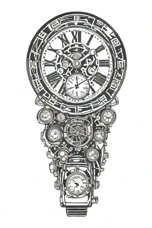 Clocks Gear And Mini Cooper Car Speeding