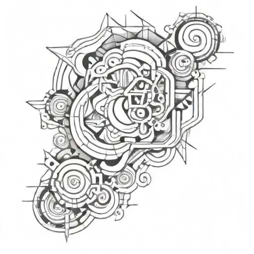 Trippy Abstract Lineart