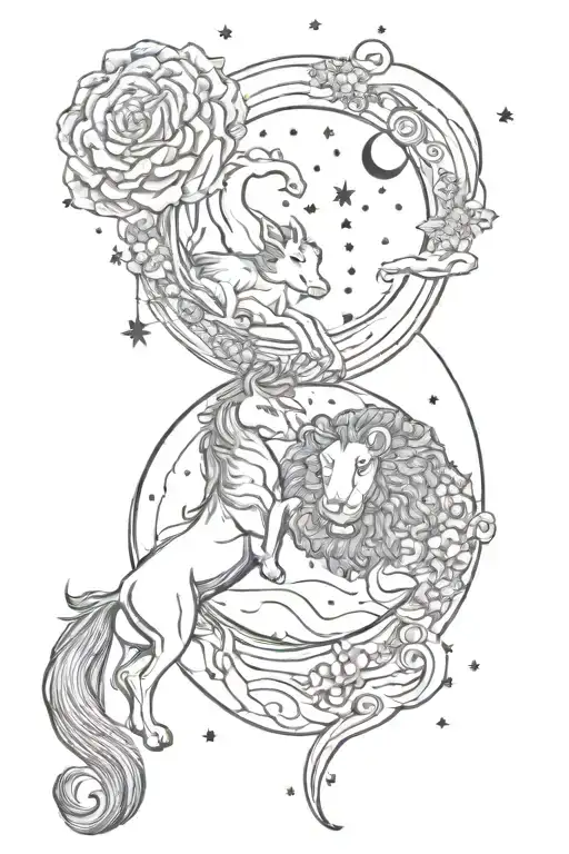 Leo And Capricorn Love You To The Moon Surrounded