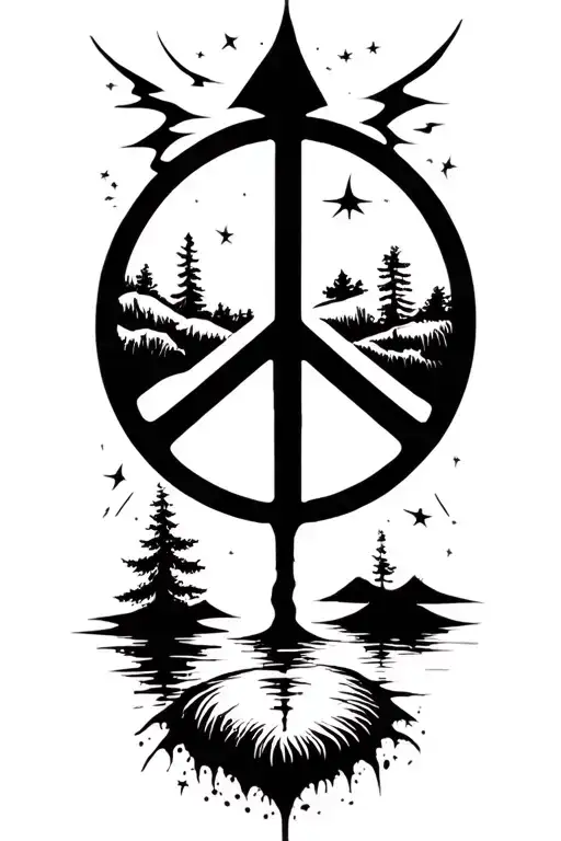 Peace And Lightining Storm And Time And Nature