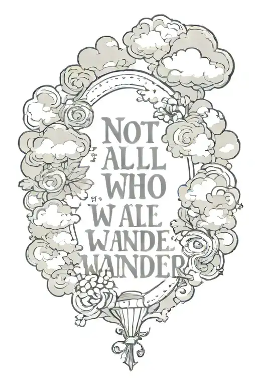 Cupids And Clouds Little Quote 'Not All Who Wander