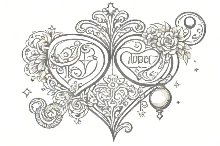 Libra Aquarius Love Heart
