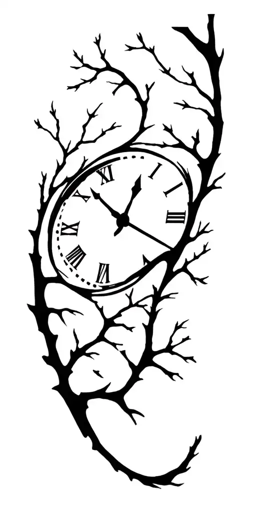 Clock And Tree Branch