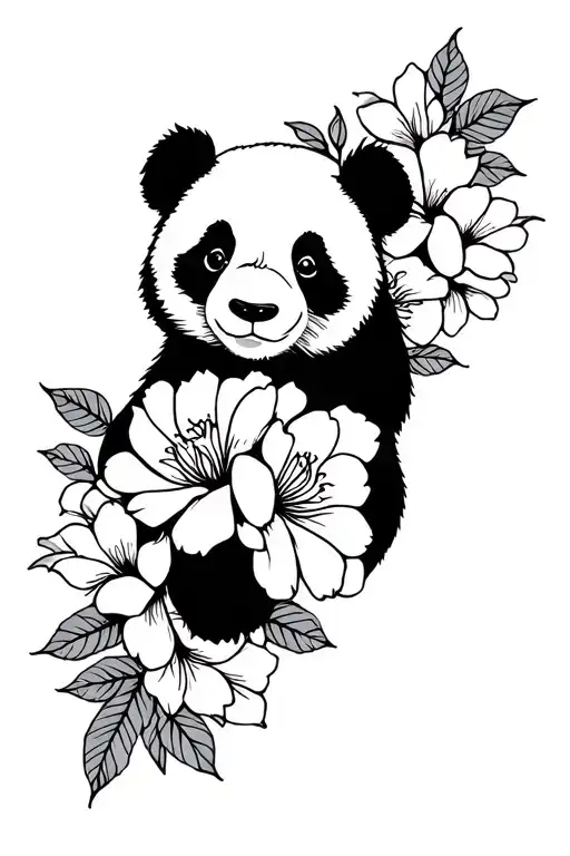 Panda Floral Thigh