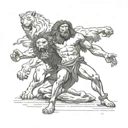 Samson Against The Lion Before God