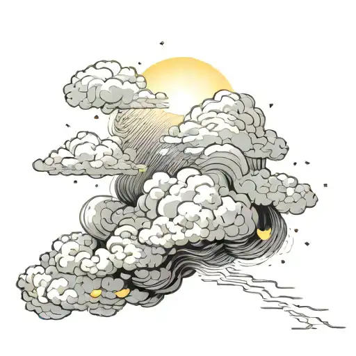 A Light Comes Out From Black Clouds