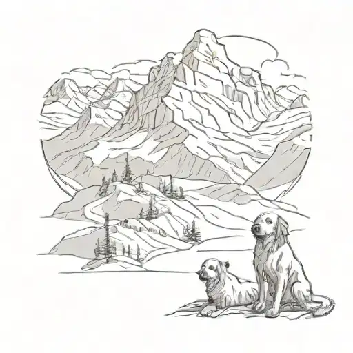 Mountain And Dog