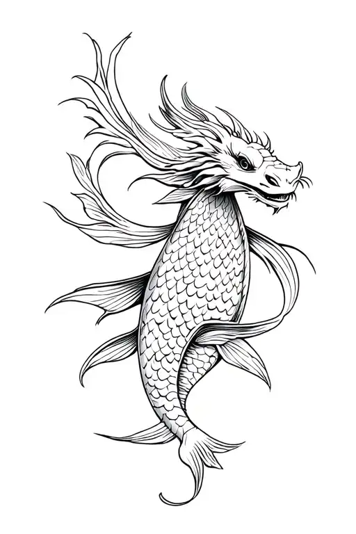 Dragon Koi Fish