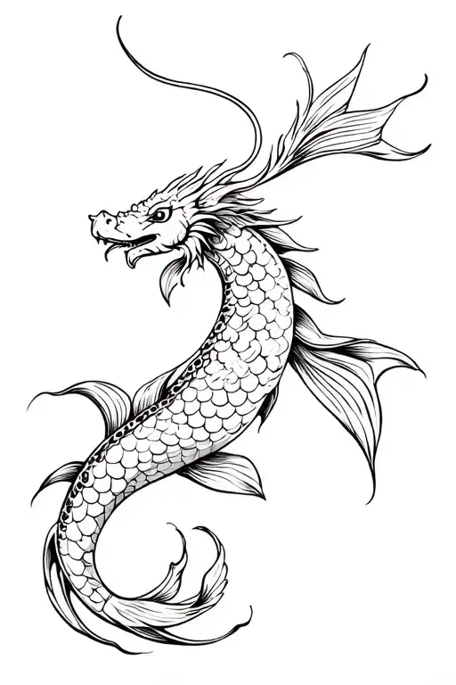 Dragon Koi Fish