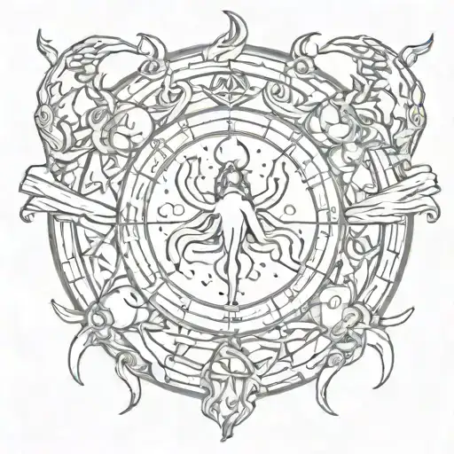 Cancer And Pices Zodiac Sign Intertwined