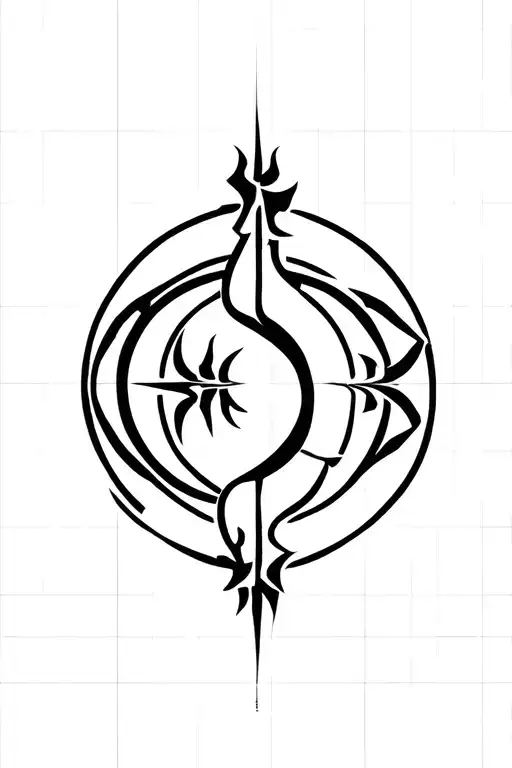 Capricorn Symbol Integrated