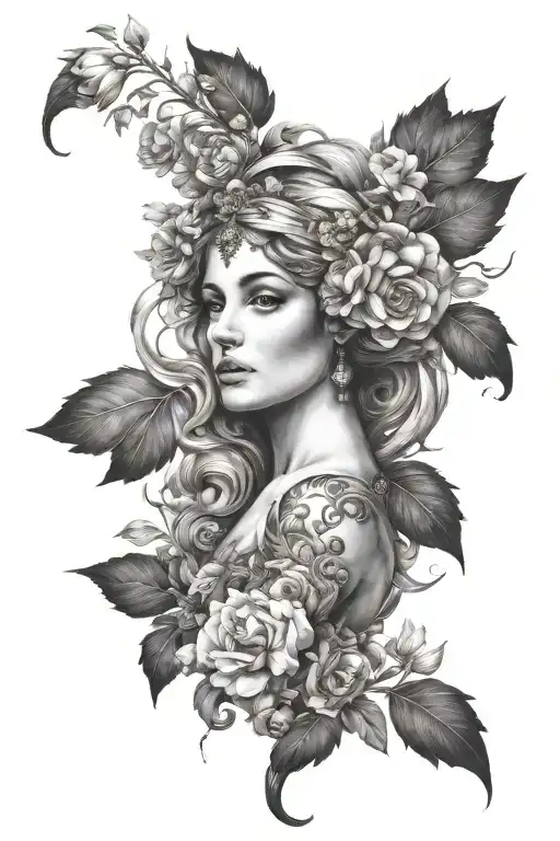 Euterpe Black And White Arm