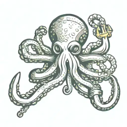 Octopuss Holding Anchor Connected Our Lives