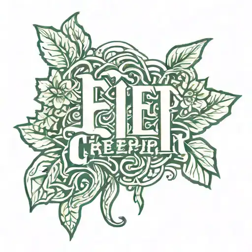 Creeper With Name And Date