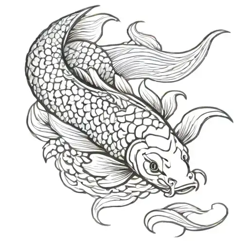 Koi Fish Turning Into Dragon Wrapping