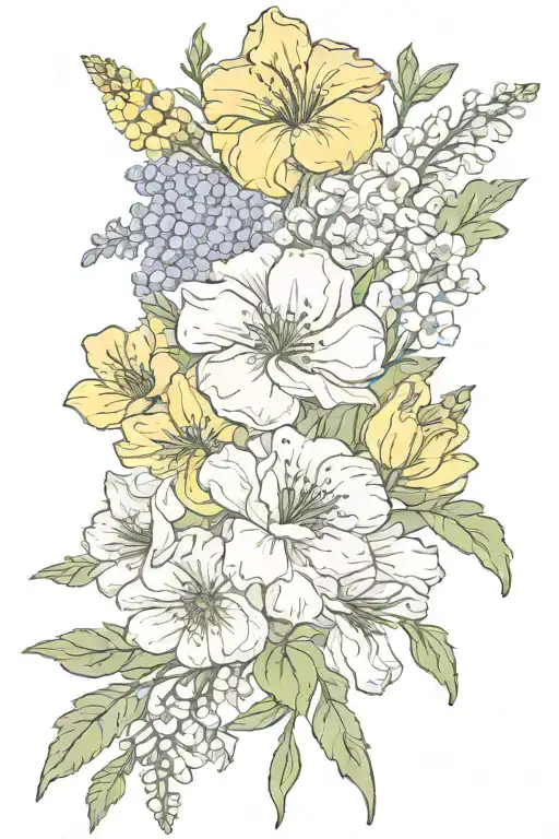 Birth Flower Bouquet