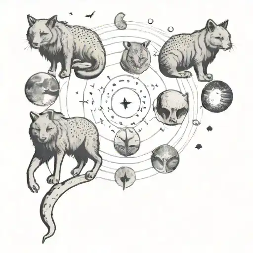 Spynx And Moon Phases