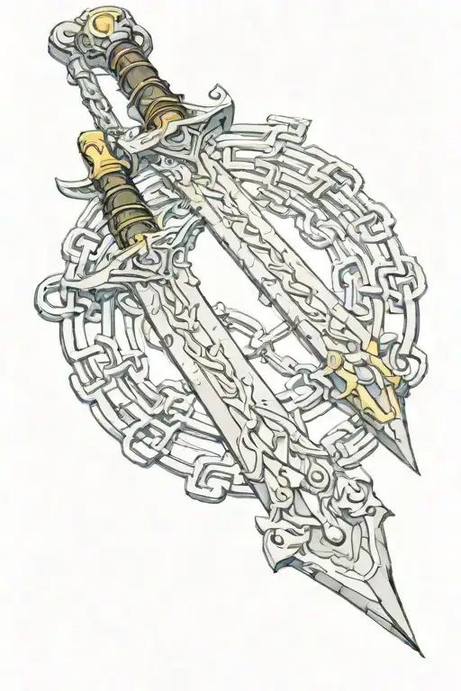 Shalamane Witcher's Sword With Kurapika's Chains