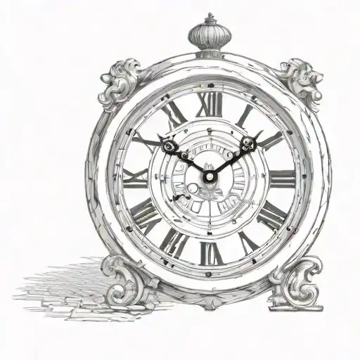 Clock With Roman Numerals