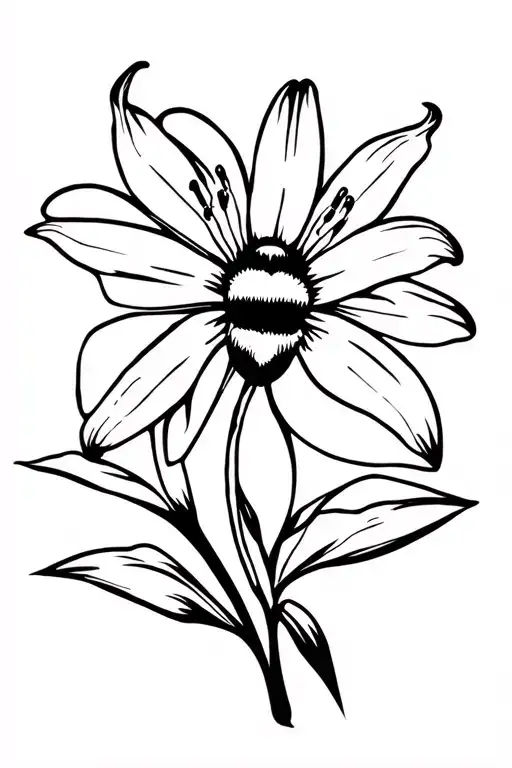 Bee Lily Of The Lily