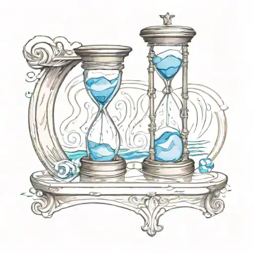 Hour Glass Jesus Water Clock