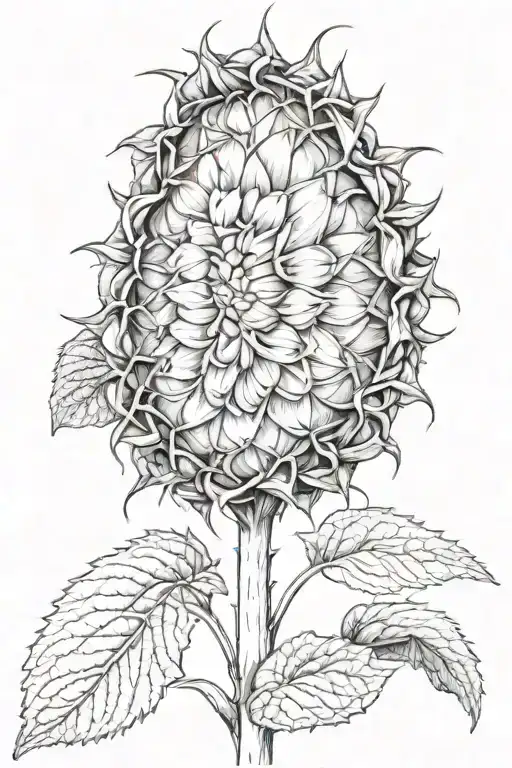 The Back Of A Sunflower