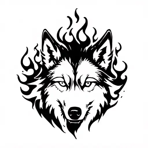 Wolf In Flames