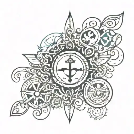 Mini Tattoo Conveying Cheap Balance And Strong Character