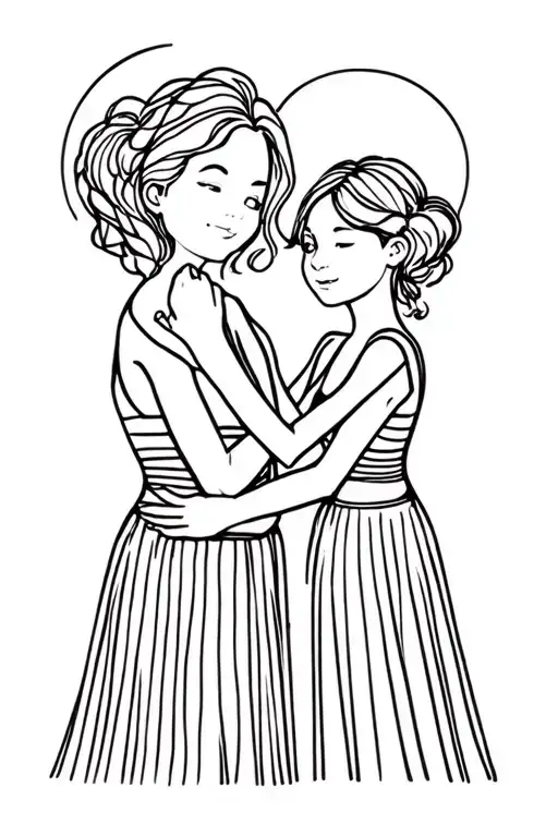 Best Friend Picture Only Outerlines