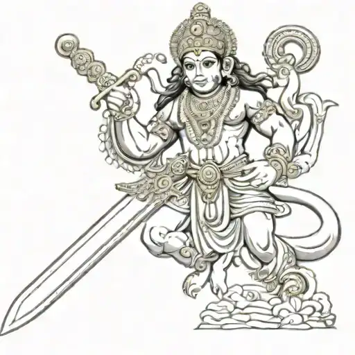 Lord Hanuman Sword