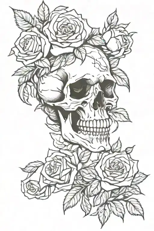 Skull And Roses
