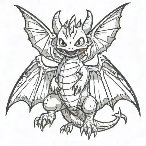 Toothless Dragon Zubat Pokemon
