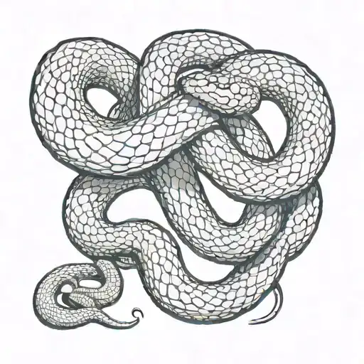 Two Headed Snake Coiled