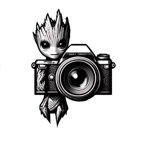 Baby Groot And Camera