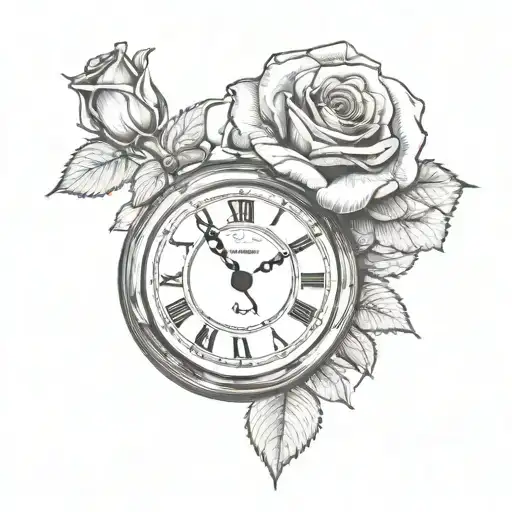 Clock And Rose