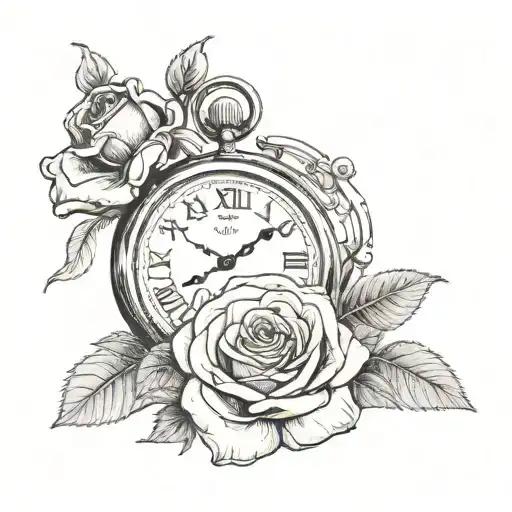Clock And Rose