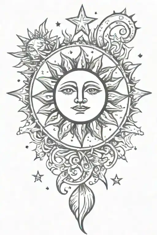 Sun Moon And Star