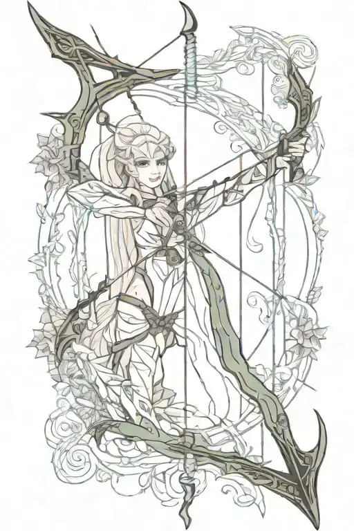 Elven Bow And Arrow