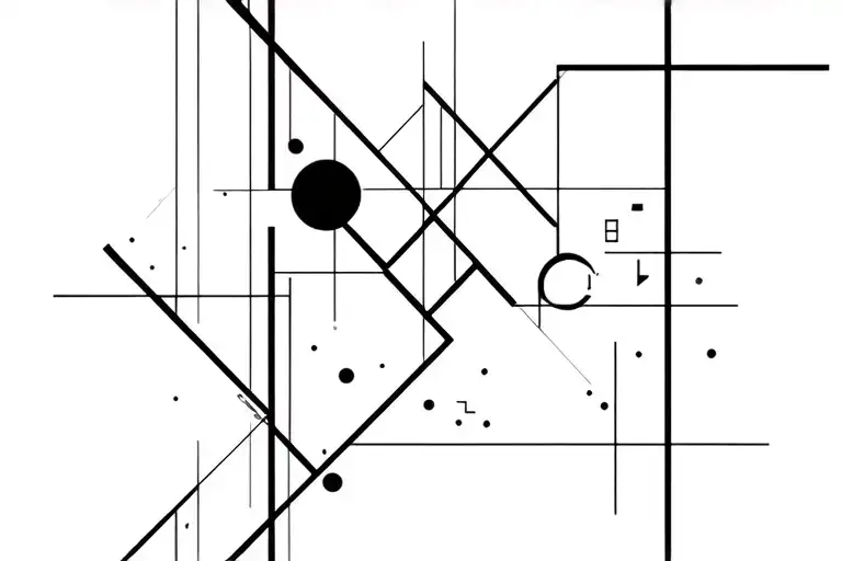 Abstract Geometric Design Incorporating Elements