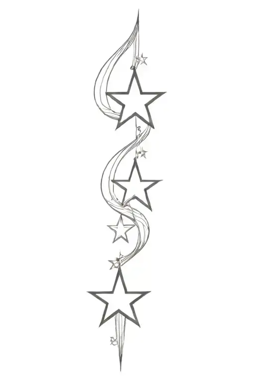 Black Stars With Expresive Ornamnets Of Martin Flacher