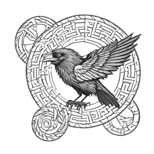 Raven Viking Runes